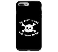 Custodia per iPhone 7 Plus/8 Plus Too Fast To Live Too Young To Die Skull Harajuku Style