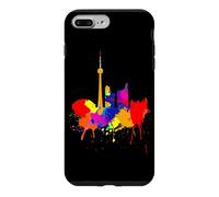 Custodia per iPhone 7 Plus/8 Plus Toronto Skyline Canada Colori Arte Amore Ventaglio Canadese