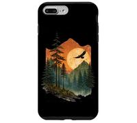 Custodia per iPhone 7 Plus/8 Plus Tramonto Montagne Foresta Campeggio Natura Avventura Campeggio Camper