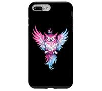 Custodia per iPhone 7 Plus/8 Plus Transgender Owl Bird Trans Pride Flag Colors Tattoo Style