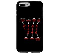 Custodia per iPhone 7 Plus/8 Plus Trasmissione manuale Tre Pedali Stick Shift Car