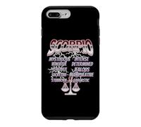 Custodia per iPhone 7 Plus/8 Plus Tratti dello Scorpione Zodiaco Astrologia Retro Citazione
