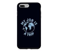Custodia per iPhone 7 Plus/8 Plus Travel Job è un umorismo aereo di Trip Globe