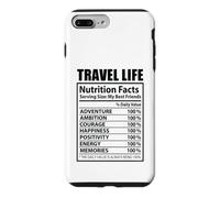 Custodia per iPhone 7 Plus/8 Plus Travel Life Fatti nutrizionali Vacanza divertente