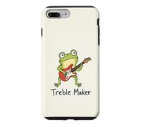 Custodia per iPhone 7 Plus/8 Plus Treble Maker, divertente rana, chitarrista, musica, arte retrò