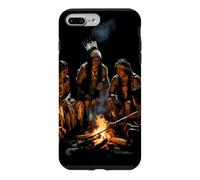 Custodia per iPhone 7 Plus/8 Plus Tribù dei nativi americani Falò Indiani d'America Indigeni