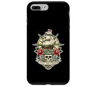 Custodia per iPhone 7 Plus/8 Plus Trinity Love Clothing Company Stay The Course Tattoo Skull Ship