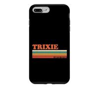 Custodia per iPhone 7 Plus/8 Plus Trixie Retro Personalizzato Nome Vintage Strisce