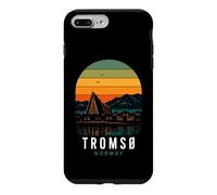 Custodia per iPhone 7 Plus/8 Plus Tromso Norvegia Aurora boreale Norvegese Neve Retro Oslo Nor