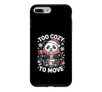 Custodia per iPhone 7 Plus/8 Plus Troppo accogliente per spostare Natale Panda Holiday