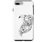Custodia per iPhone 7 Plus/8 Plus Tucano Fiori Tropicali Uccelli Fiori Splash