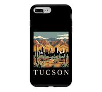 Custodia per iPhone 7 Plus/8 Plus Tucson, Arizona, orizzonte, deserto, montagne, retro, città, arte