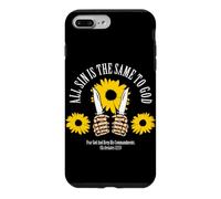 Custodia per iPhone 7 Plus/8 Plus Tutti i peccati sono uguali per Dio - Design Girasole