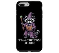 Custodia per iPhone 7 Plus/8 Plus Twas The Tism M Lord Raccoon Wizard, libro a tema Magic Fantasy