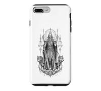 Custodia per iPhone 7 Plus/8 Plus Tyr Norse War Justice Wolf Rune Mitologia Opera d'arte