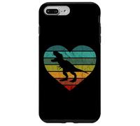 Custodia per iPhone 7 Plus/8 Plus Tyrannosauro Cuore Dino Bambini Dinosauro Sauro T-Rex