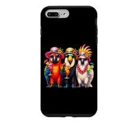 Custodia per iPhone 7 Plus/8 Plus Uccelli tropicali hawaiani estivi pappagallo ara amanti degli uccelli