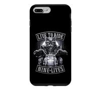 Custodia per iPhone 7 Plus/8 Plus Ufficiale Spiral Nine Lives Motorcycle Rider Gothic Fantasy