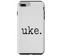 Custodia per iPhone 7 Plus/8 Plus uke. Ukulele tipografico in stile macchina da scrivere retrò