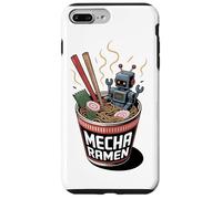 Custodia per iPhone 7 Plus/8 Plus Ukiyo-E Ramen Japanese Retro 90s Mecha Warrior Meka Roboto