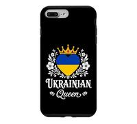 Custodia per iPhone 7 Plus/8 Plus Ukrainian Queen Ukraine Flag Proud Ukrainian Woman