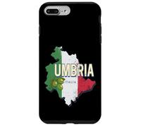 Custodia per iPhone 7 Plus/8 Plus Umbria Italia Regione retrò Mappa Vintage Souvenir