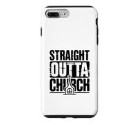Custodia per iPhone 7 Plus/8 Plus Umorismo basato sulla fede divertente della Chiesa Straight Outta