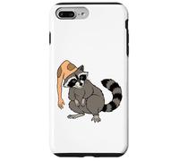 Custodia per iPhone 7 Plus/8 Plus Umorismo di Halloween del cappello di Coonskin del procione strano per i bizzarri