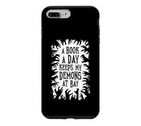 Custodia per iPhone 7 Plus/8 Plus Un libro al giorno tiene a bada i miei demoni