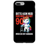 Custodia per iPhone 7 Plus/8 Plus Unicorn 90° Compleanno Per Favore, Niente Invidia - 90 Anni