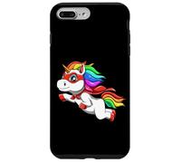Custodia per iPhone 7 Plus/8 Plus Unicorno divertente come eroe per un supereroe
