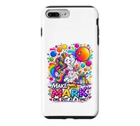 Custodia per iPhone 7 Plus/8 Plus Unicorno per ragazze Dot Day Make Your Mark Art Teacher Kids School