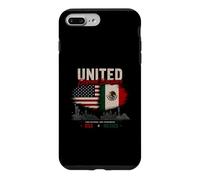 Custodia per iPhone 7 Plus/8 Plus United Beyond Borders USA Messico Due Nazioni Una Amicizia