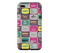Custodia per iPhone 7 Plus/8 Plus Universal Monsters Retro Horror Titles All Over Print