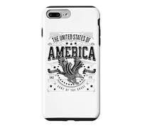 Custodia per iPhone 7 Plus/8 Plus US American Eagle Bandiera Americana Patriot USA backprint Uomo