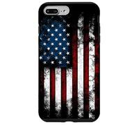 Custodia per iPhone 7 Plus/8 Plus USA American Distressed Flag Illustration Graphic Designs