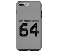 Custodia per iPhone 7 Plus/8 Plus USS Constellation CV-64 - Portaereo stile invecchiato