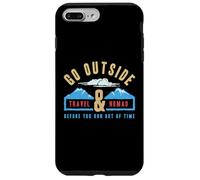 Custodia per iPhone 7 Plus/8 Plus Vai al di fuori del nomade di viaggio prima di esaurire il tempo