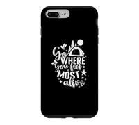 Custodia per iPhone 7 Plus/8 Plus vai dove ti senti più vivo Camping Vacation