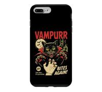Custodia per iPhone 7 Plus/8 Plus Vampurr Bites Again Spooky Cat Vampiro Halloween Ghoul