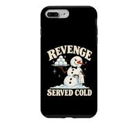 Custodia per iPhone 7 Plus/8 Plus Vendetta servito freddo pupazzo di neve palla di neve battaglia inverno umorismo bavaglio
