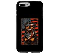 Custodia per iPhone 7 Plus/8 Plus Veterans Day USA American Flag Rottweiler
