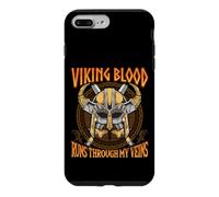 Custodia per iPhone 7 Plus/8 Plus Viking Blood Runs through my Veins Norse Nordic Mythology