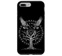 Custodia per iPhone 7 Plus/8 Plus VIKING CELTIC HUGINN E MUNINN ODIN'S NORRENA RAVENS YGGDRASIL