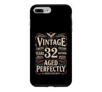 Custodia per iPhone 7 Plus/8 Plus Vintage 32° compleanno per uomo donna 32 anni