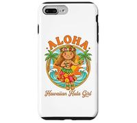 Custodia per iPhone 7 Plus/8 Plus Vintage Hawaiian Hula Ballerina Aloha Tropical Island Luau Ragazza