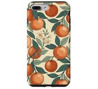 Custodia per iPhone 7 Plus/8 Plus Vintage Orange Fruit and Blossom Botanical Pattern