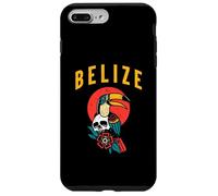 Custodia per iPhone 7 Plus/8 Plus Vintage Retro 70s 80s Tucano Uccello Belize Viaggio Vacanza