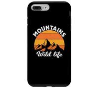 Custodia per iPhone 7 Plus/8 Plus Vintage Retro Mountains Outdoor Wildlife Mountain Adventure