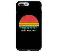 Custodia per iPhone 7 Plus/8 Plus Vintage Retro Style 80s Happy Pine Trees Plant more trees